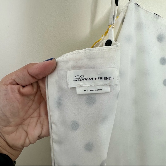 Lovers + Friends James Romper in Lemon Polkadot - Picture 10 of 12